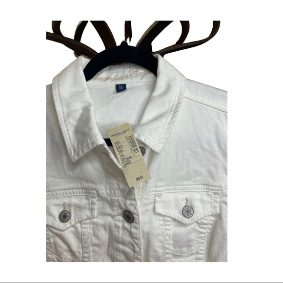 NWT American Eagle | White Jean Jacket - Picture 2 of 3